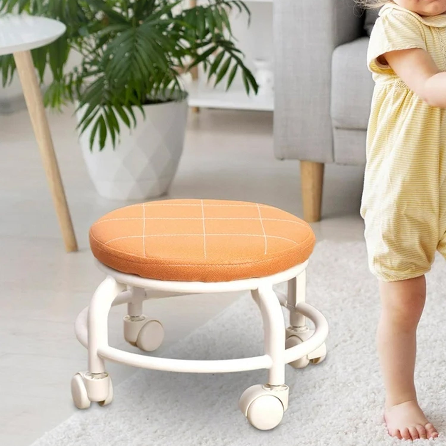 Roller Seat Stool Low Height Rolling Plastic Stool Multifunctional Small Household Movable Mini Stool Pulley Wheel Stool for Garage Home Library (1 Pc) Roller Seat Stool Low Height Rolling Plastic Stool Multifunctional Small Household Movable Mini Stool Pulley Wheel Stool for Garage Home Library (1 Pc)